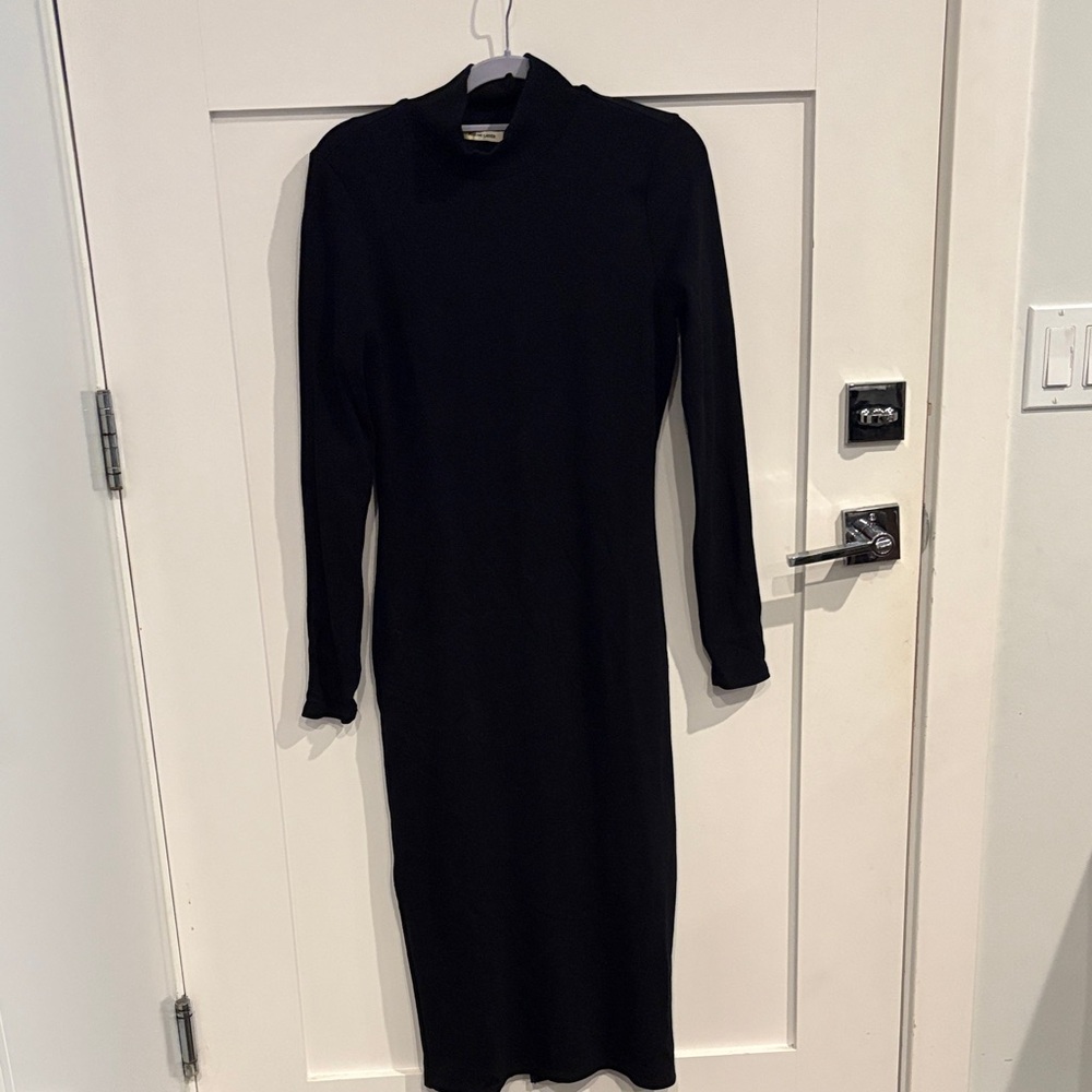 Marine Layer Classic Black Long Sleeve Dress